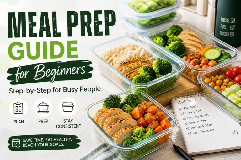 Meal prep for beginner image illustration